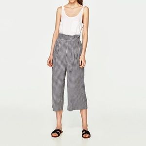 Zara Gingham Culottes